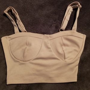 Nude Crop Top